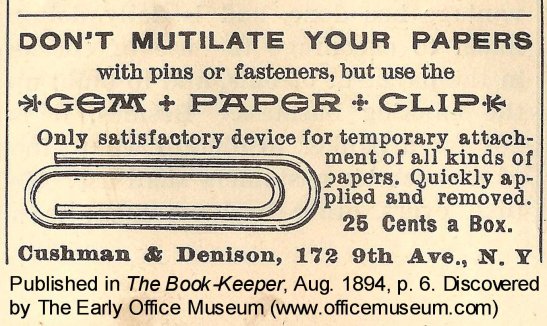 1894_Gem_Paper_Clip_adv_discovered_by_The_Early_Office_Museum