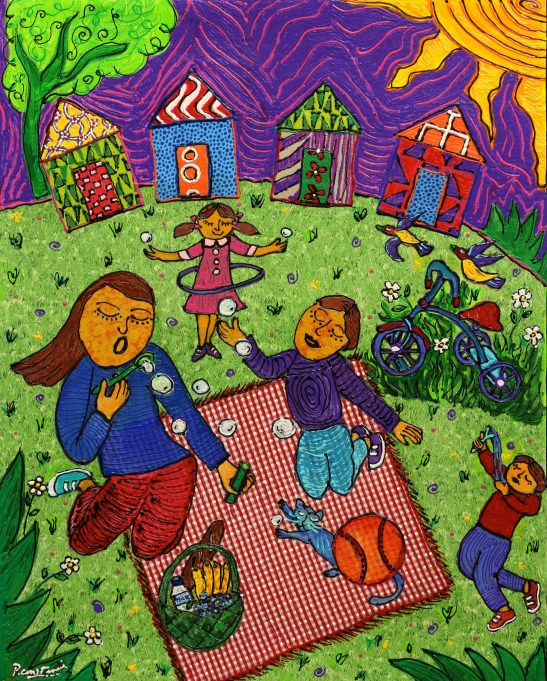 Acrylic on canvas.  30cm wide x 40cm tall (12" x 16")