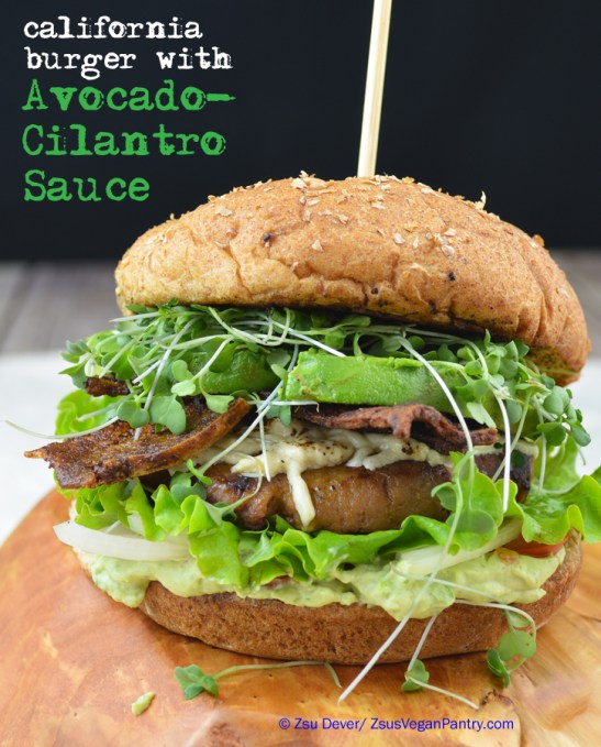 Cali Burger with Avocado-Cilantro Sauce_Zsu Dever