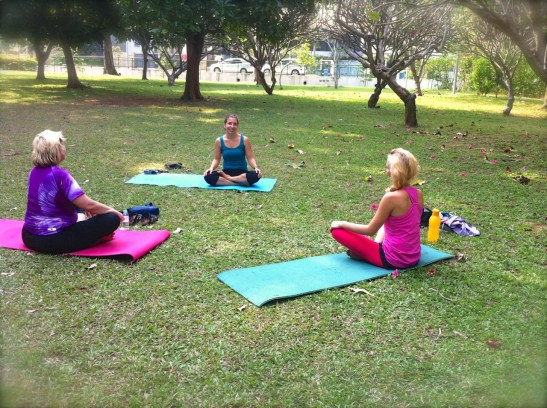 hana-yoga at the park