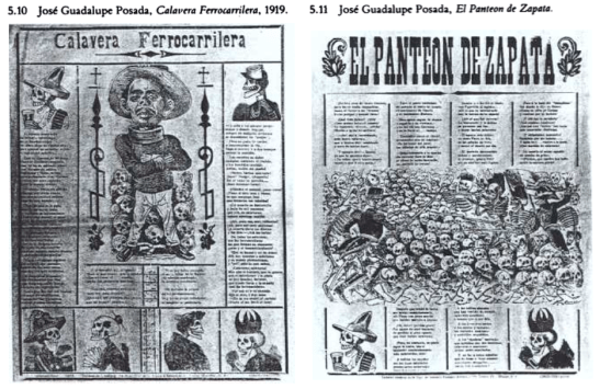 Posada illustrations and calaveras
