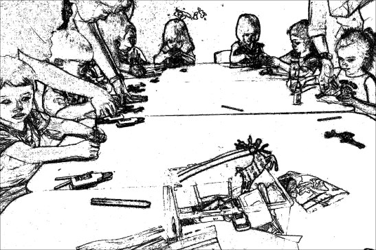 rudolph-kids at work-SKETCH 1